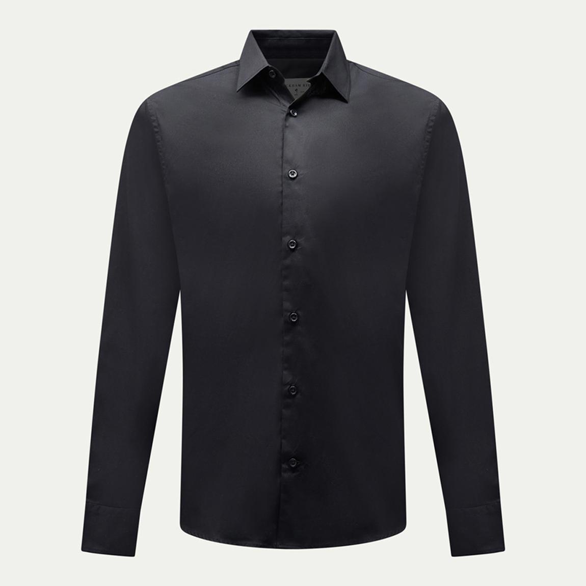 Black Poplin Cotton Shirt main product photo
