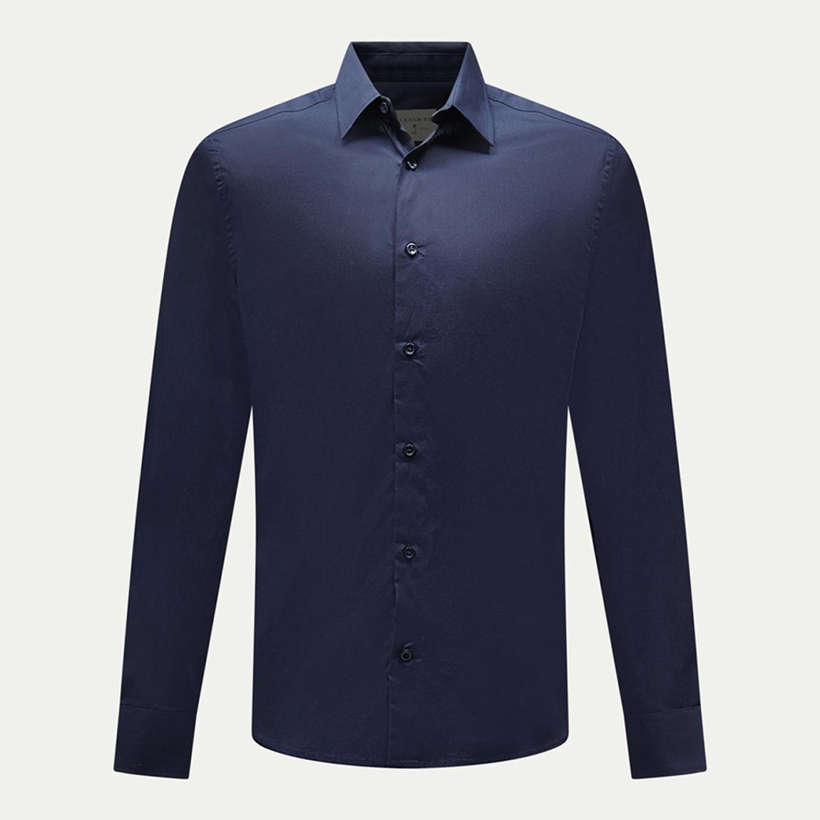 Navy Poplin Cotton Shirt main product photo