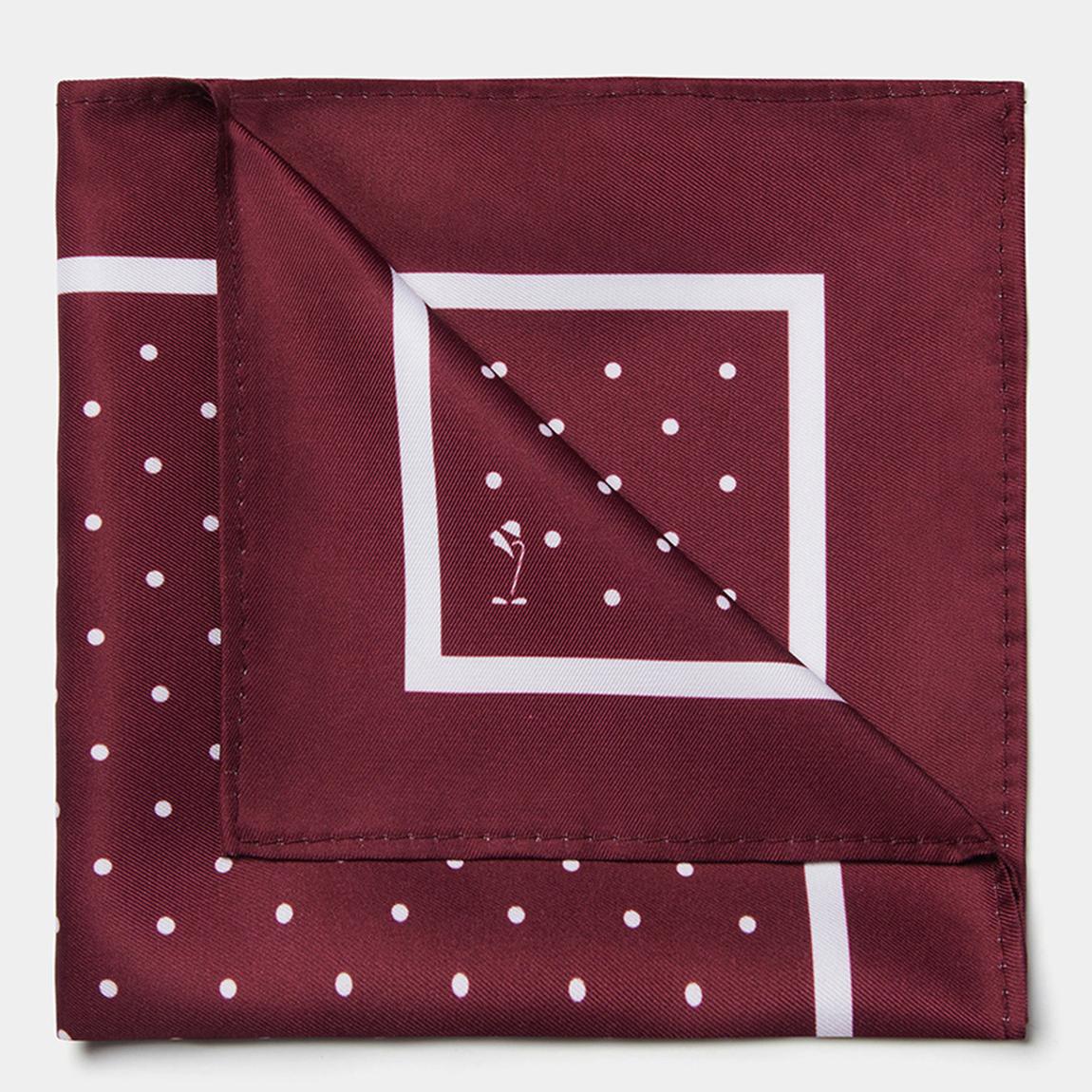 Red Polka Dot Pocket Square main product photo