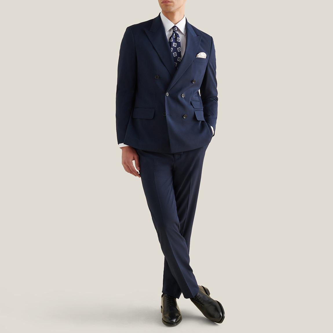 Navy Classic Double Breasted Suit main product photo