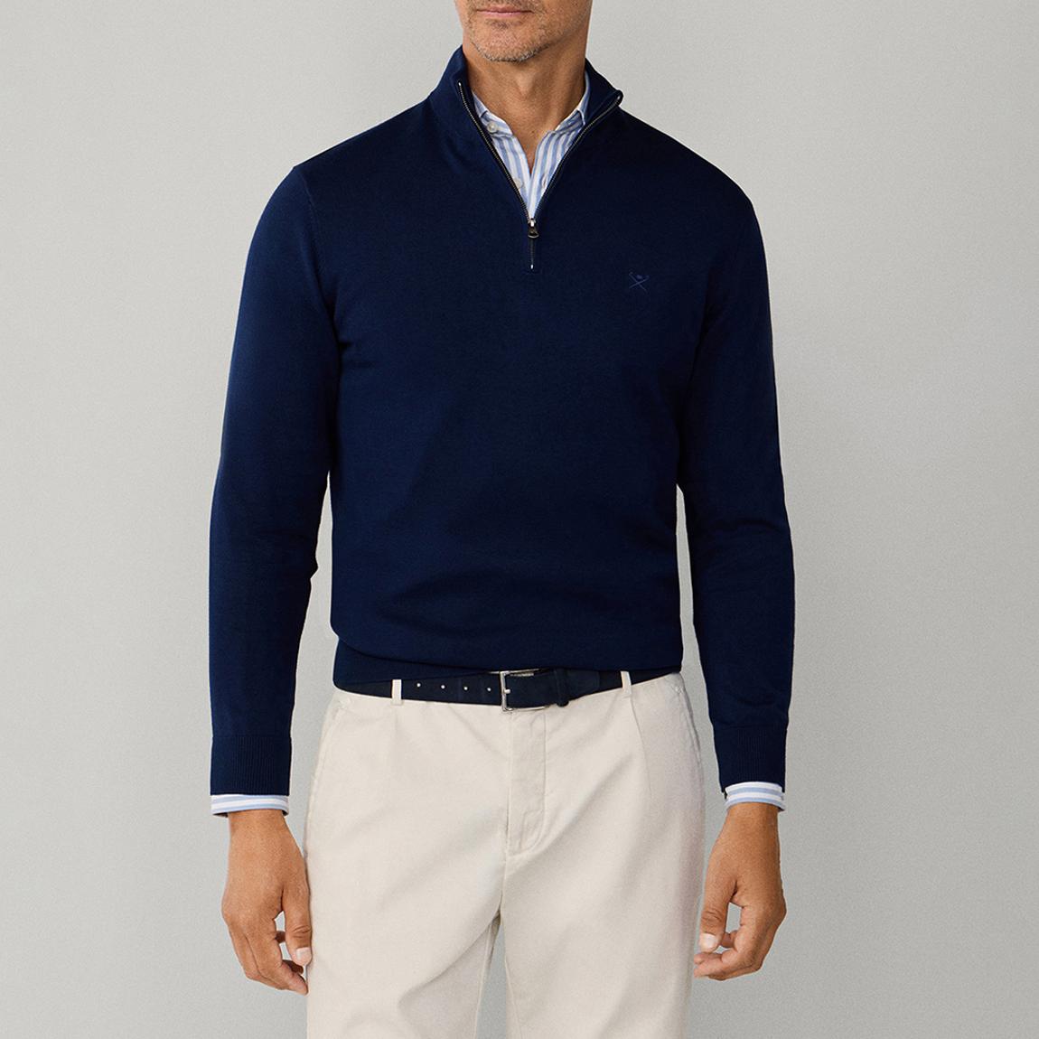 Navy High-Neck Jumper main product photo