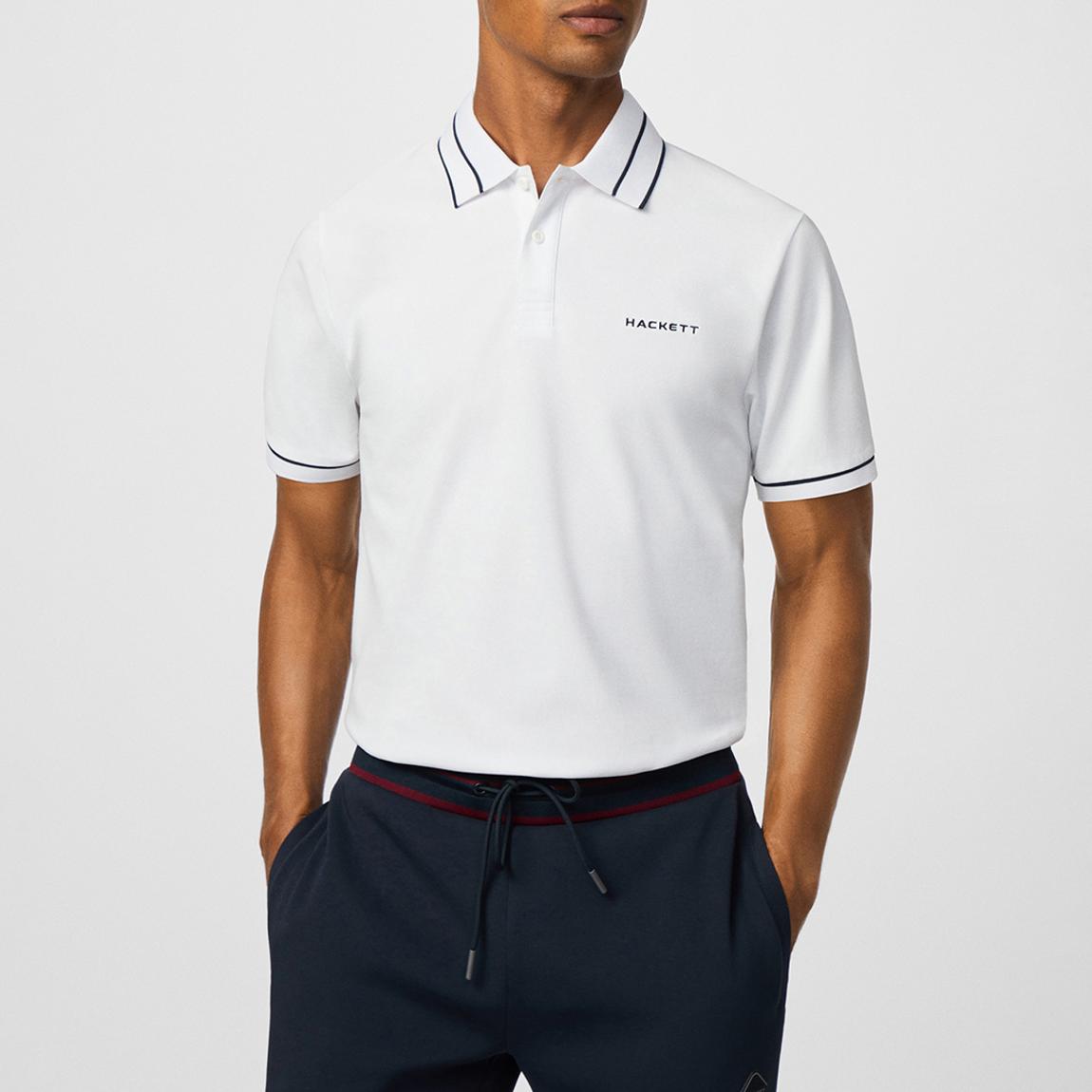 White Classic Polo SHirt main product photo