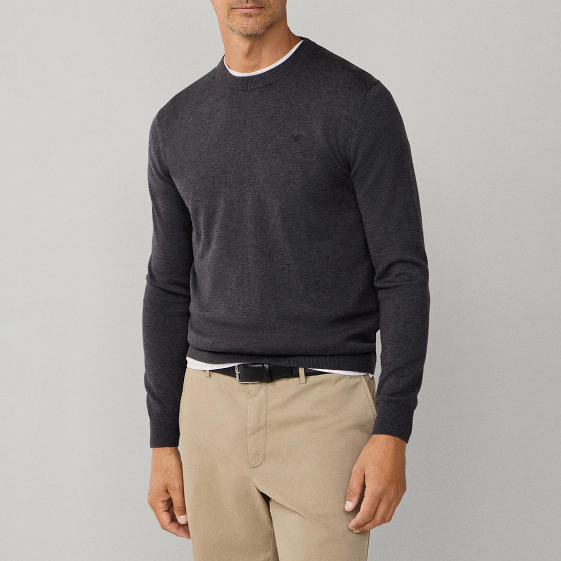 Dark Grey Slim Fit Jumper main product photo