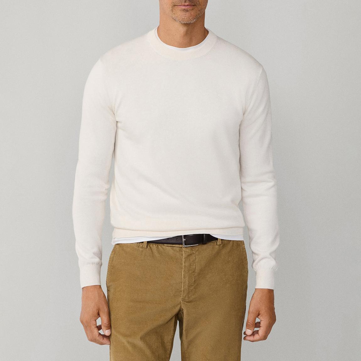 Cream Slim Fit Jumper main product photo