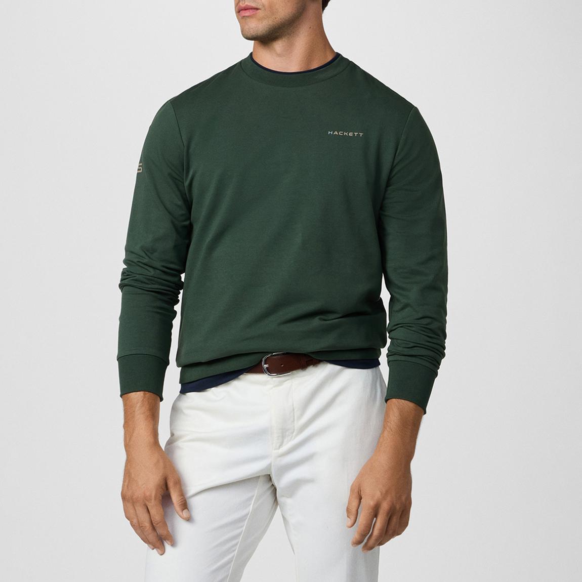 Khaki Logo Printed Crew Neck Sweatshirt main product photo
