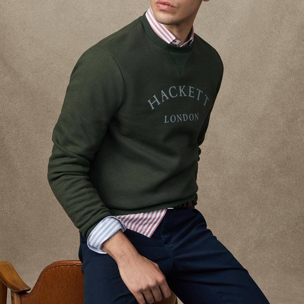 Khaki Branded Crew Neck Sweatshirt main product photo