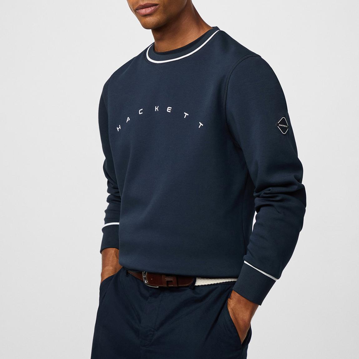 Navy Sporting Crew Neck Sweatshirt main product photo