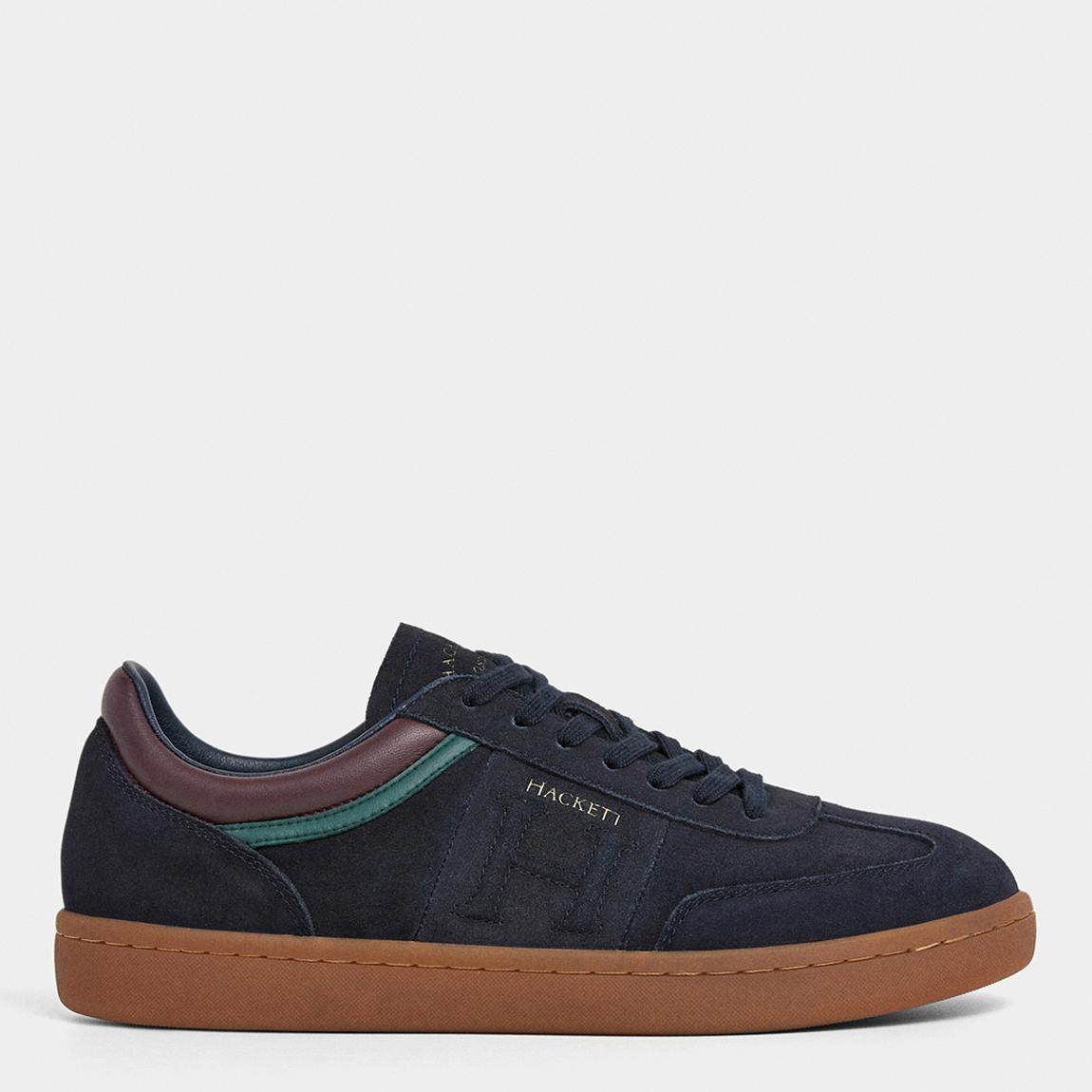 Navy Beck Ivy Suede Leather Trainers main product photo