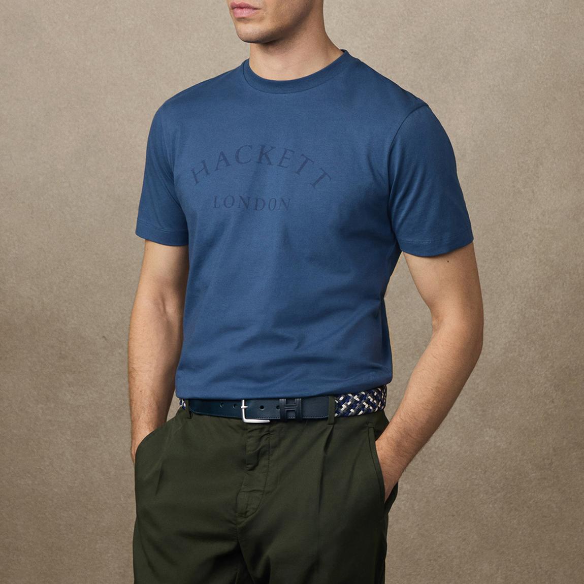 Blue Classic Fit Brand T-shirt main product photo