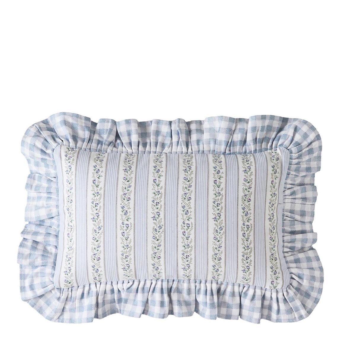 Ticking 30x50cm Cushion, Stripe Blue main product photo