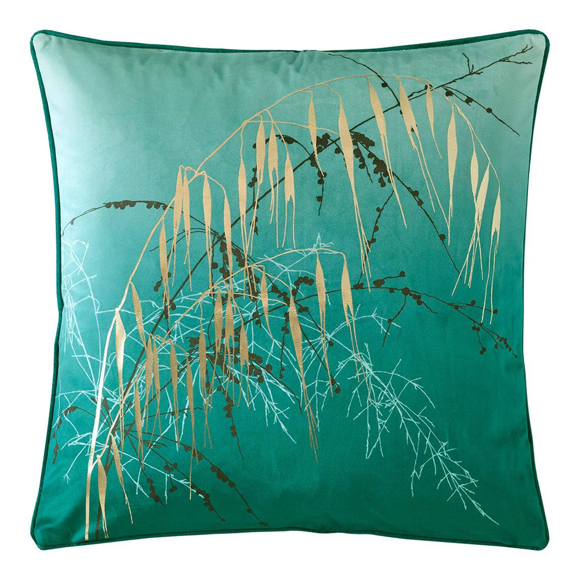 Meadow Grass 50x50cm Feather Cushion, Teal main product photo