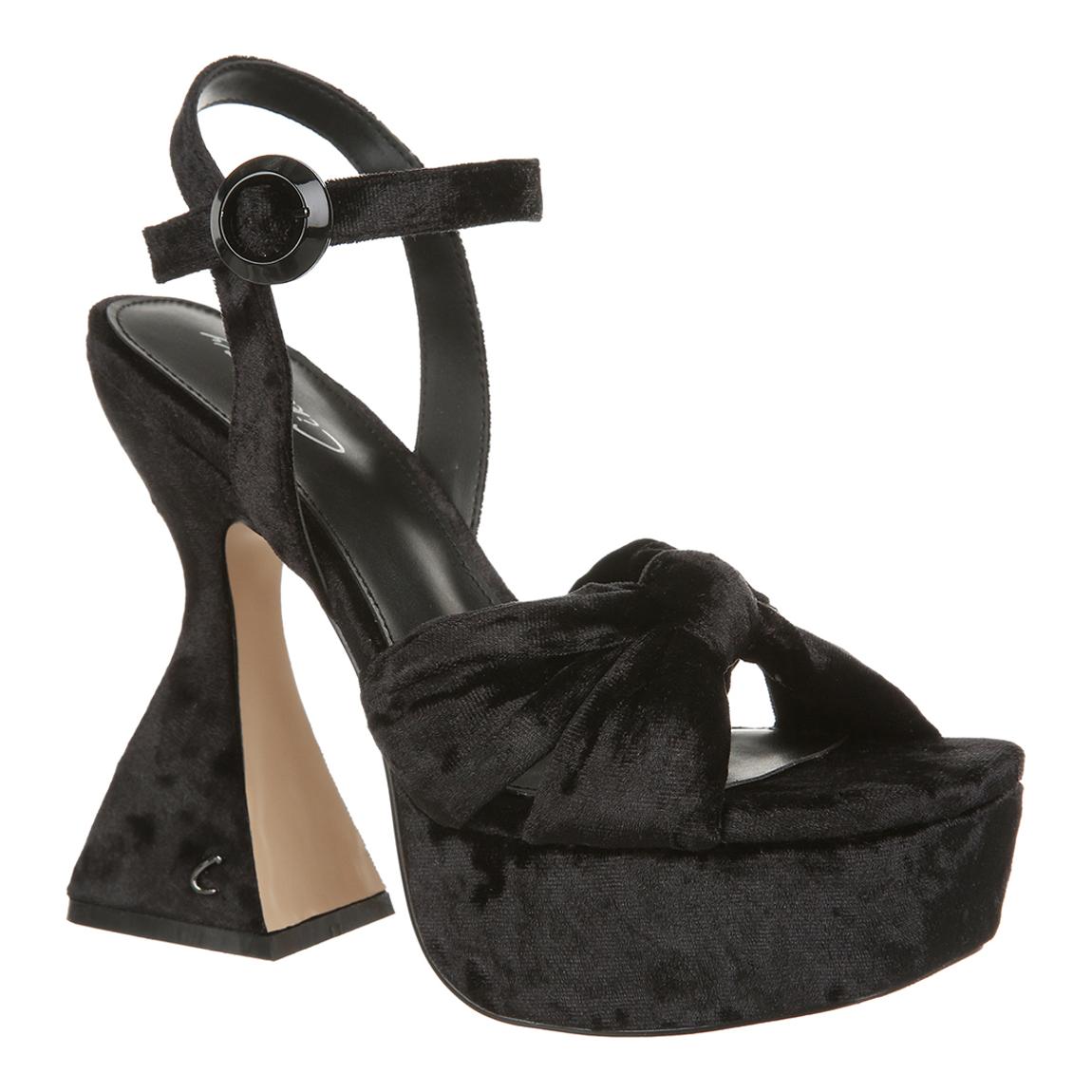 Audrea Crushedvelvet Black Heel main product photo