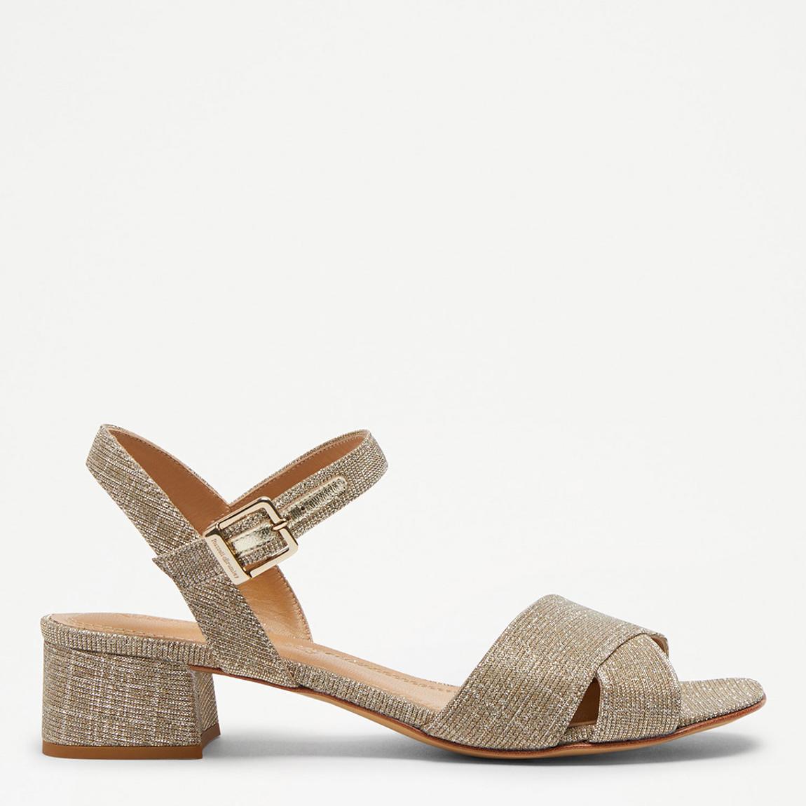 Woman's Metallic Skyline Heeled Sandal main product photo