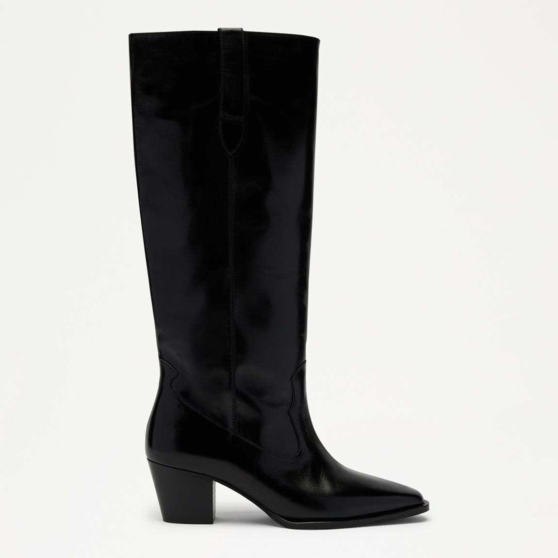 Woman's Black Calle High Heeled Boot main product photo