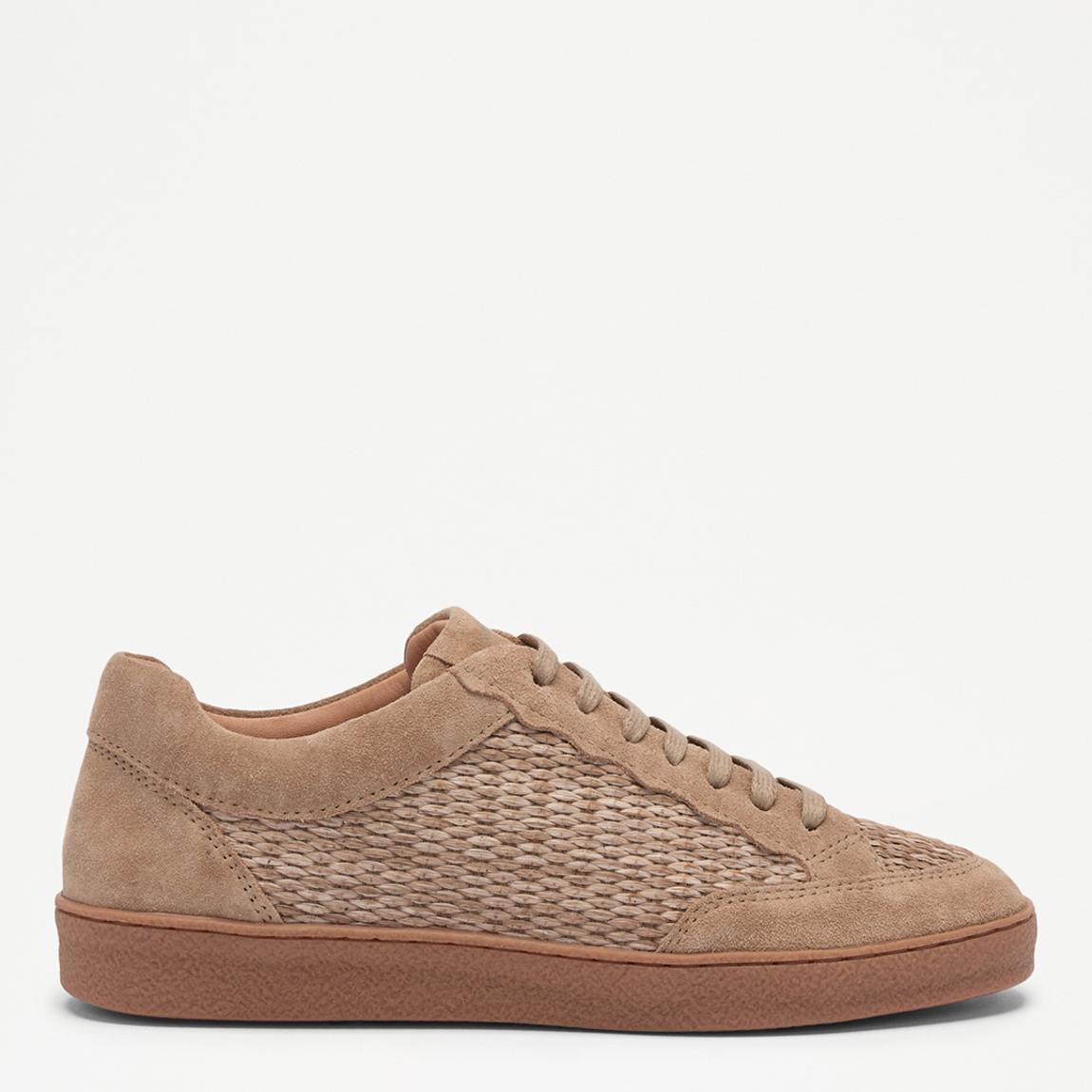 Woman's Natural Raffia Roller Lace Up Trainer main product photo