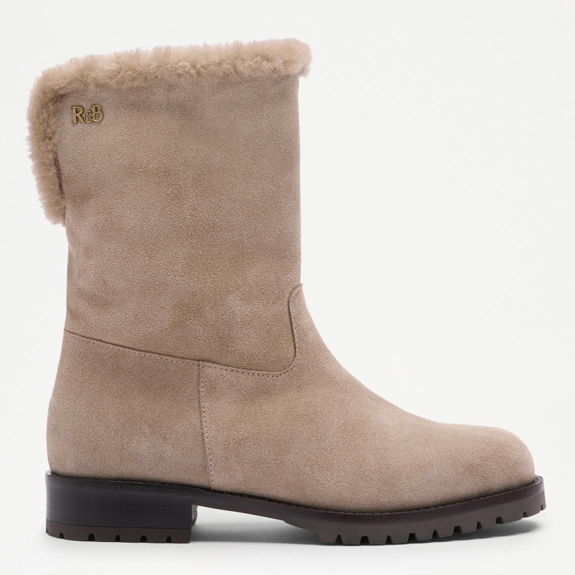 Woman's Taupe Suede Unfold Boot main product photo