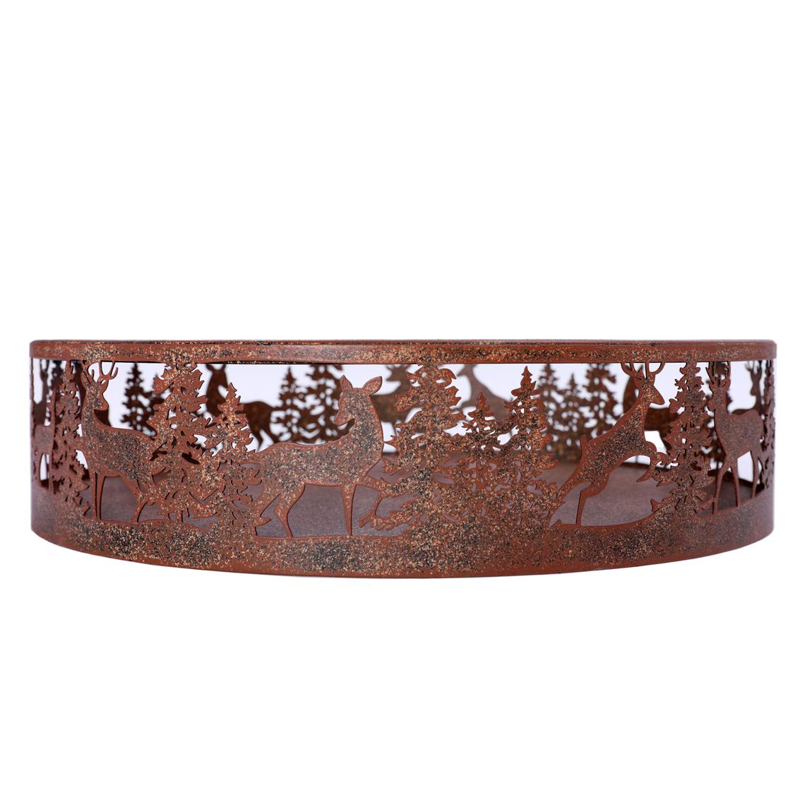 Laura Ashley Cut-out Woodland Deer Candle Tray main product photo