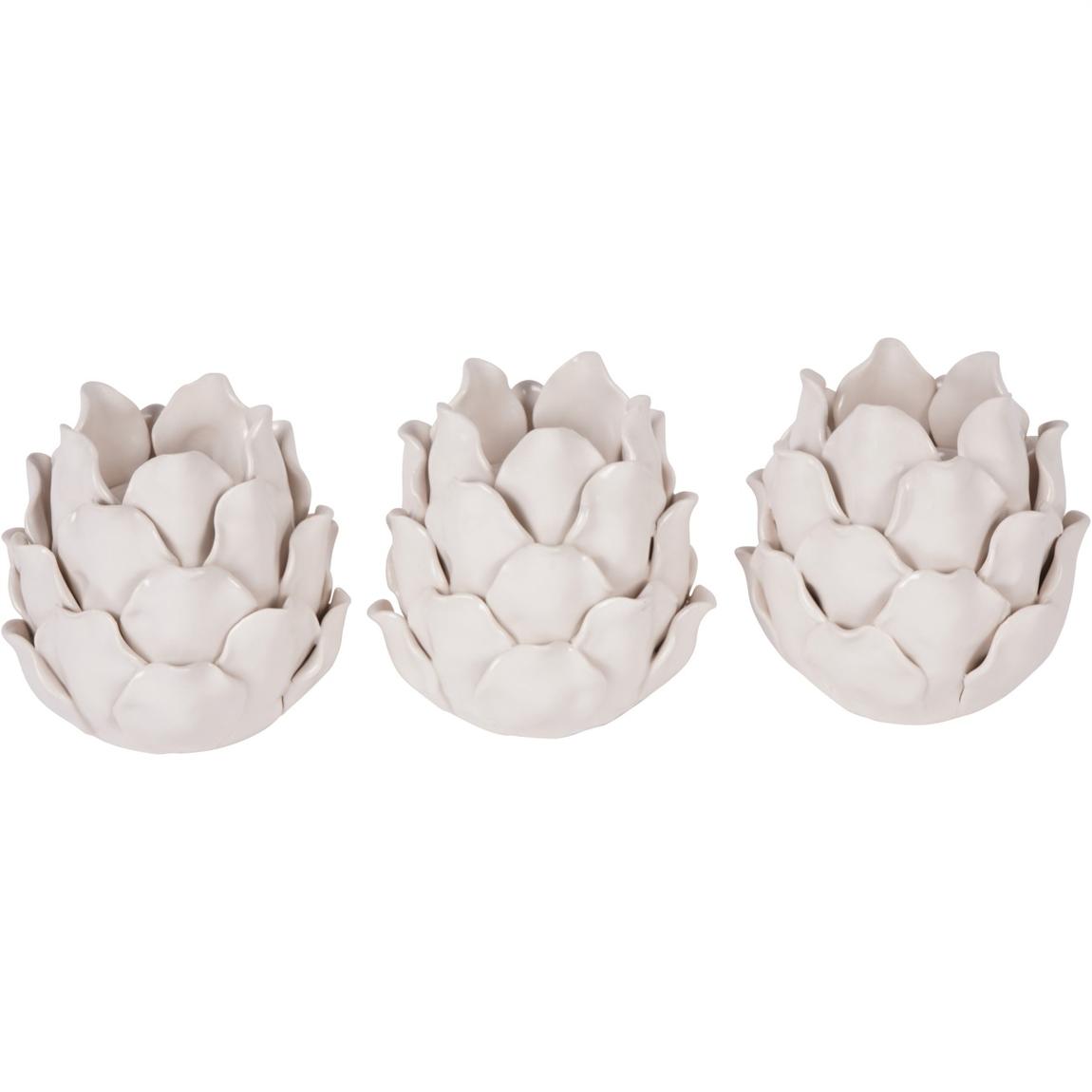 Laura Ashley Set of 3 Off White Larkhill Artichoke Tealights main product photo