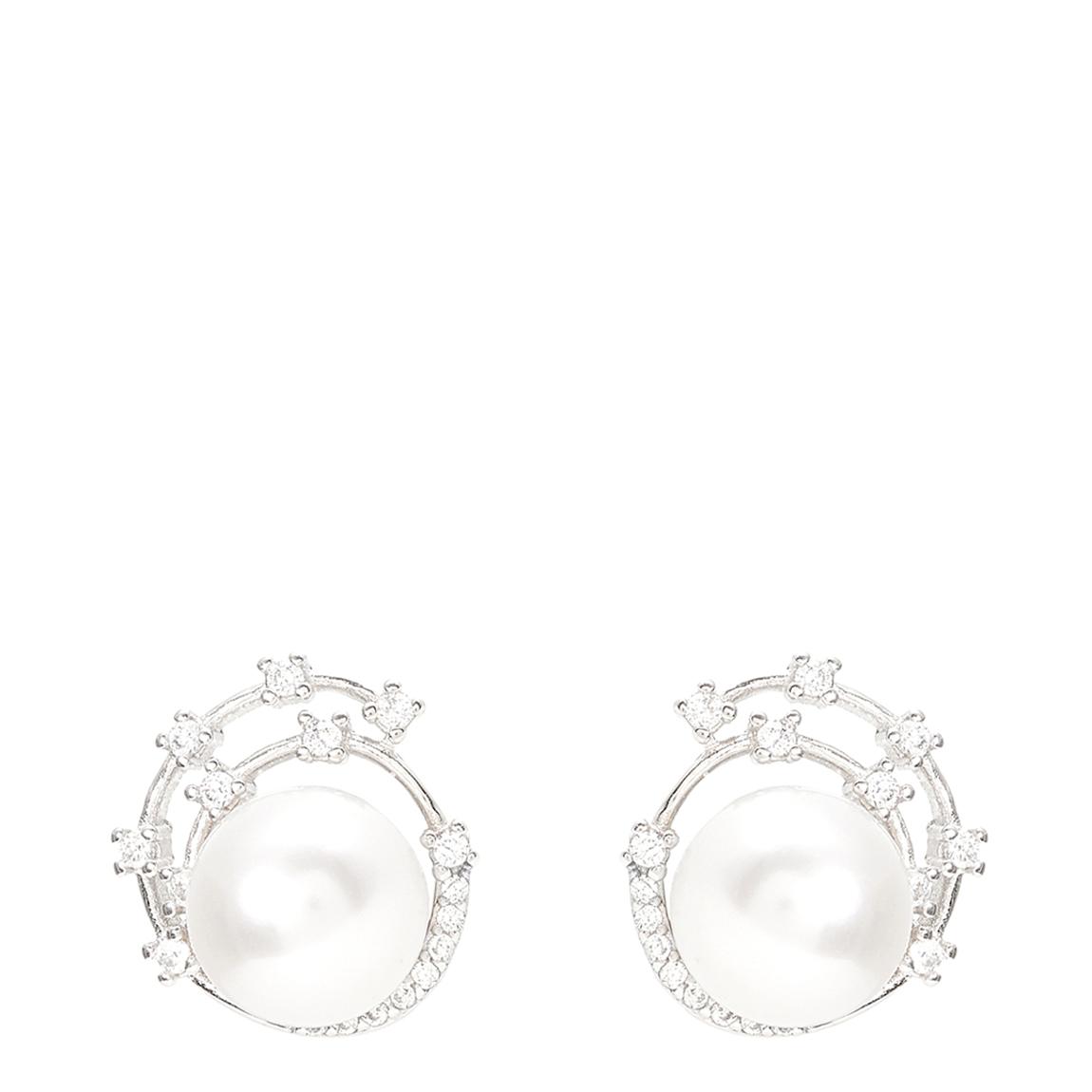 Stella Silver Sparkle Stud Earrings main product photo