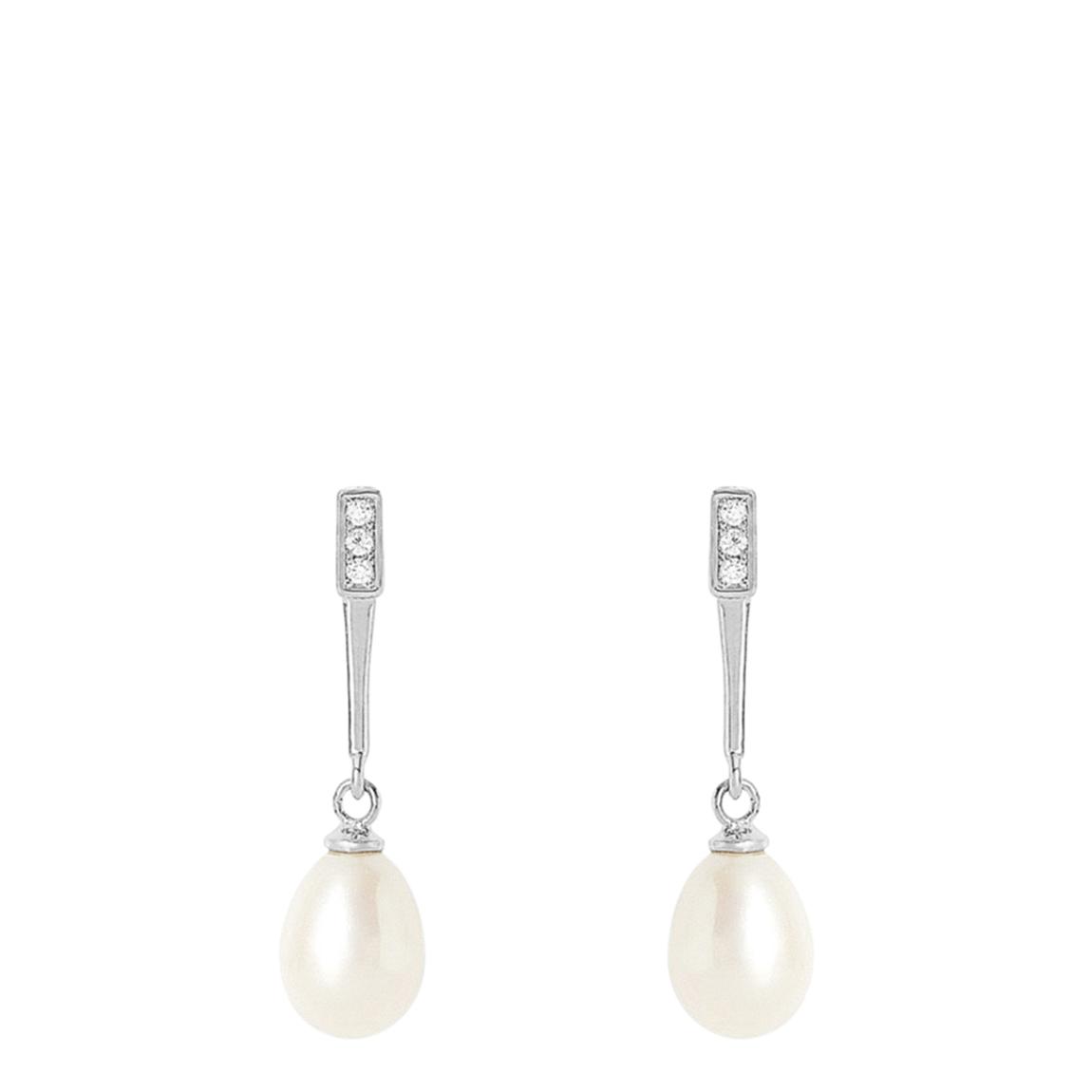 Stella Sparkle Long Pearl Drop Earrings main product photo