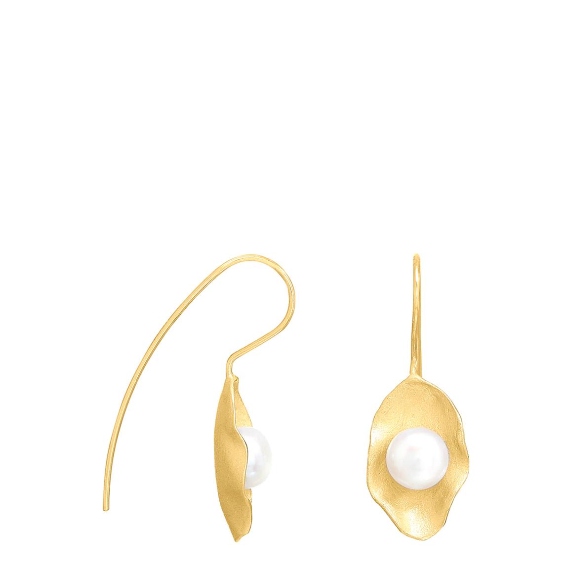 Vita Gold Pea Pod Drop Earrings main product photo