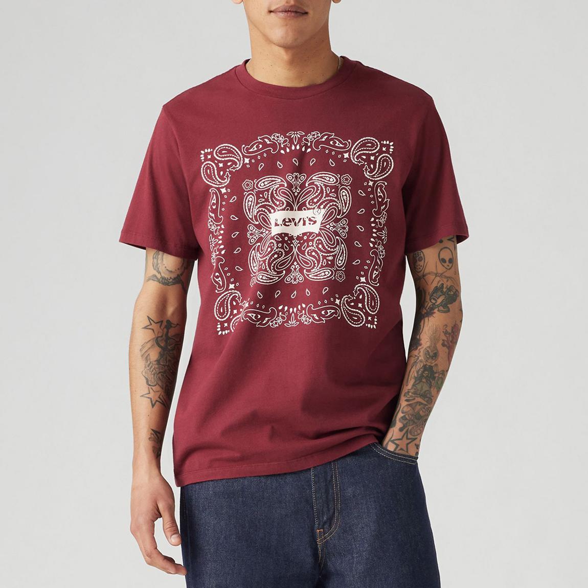 GRAPHIC CREWNECK TEE HEADLINE BANDANA PR main product photo