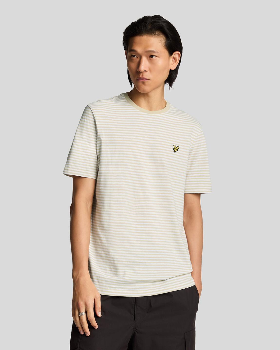 Linen Blend Breton Stripe T-Shirt main product photo