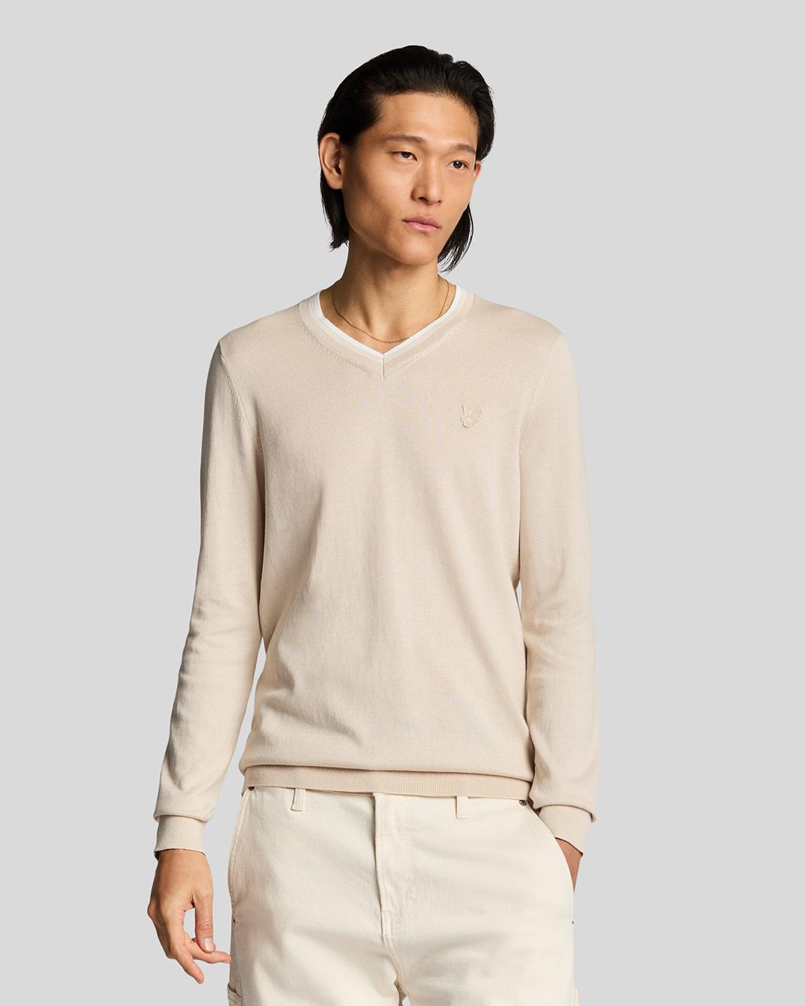 Tipped V Neck Jumper main product photo