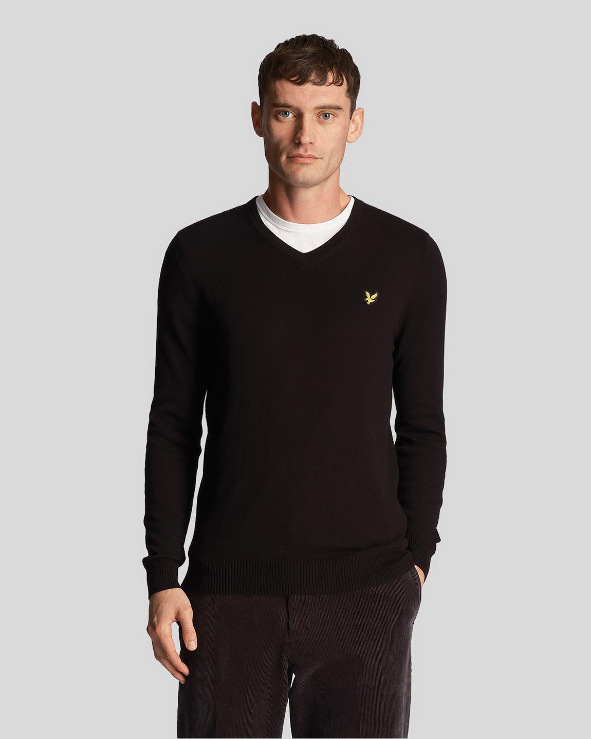 Cotton Merino V Neck Jumper main product photo