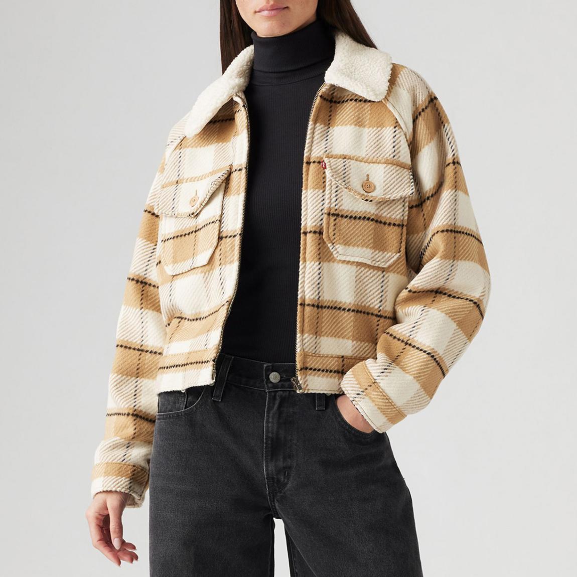 FLANNEL SHRUNKEN 90S GOUGH PLAID WHITE S main product photo