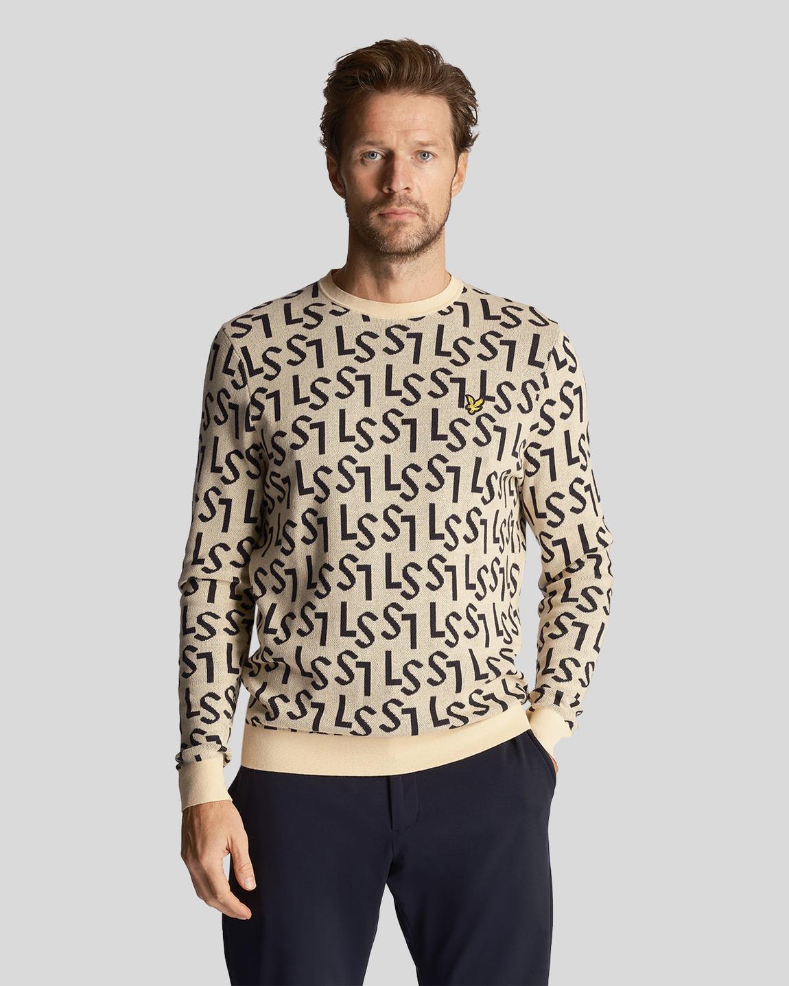 Golf Monogram Knitted Crew Neck Jumper main product photo
