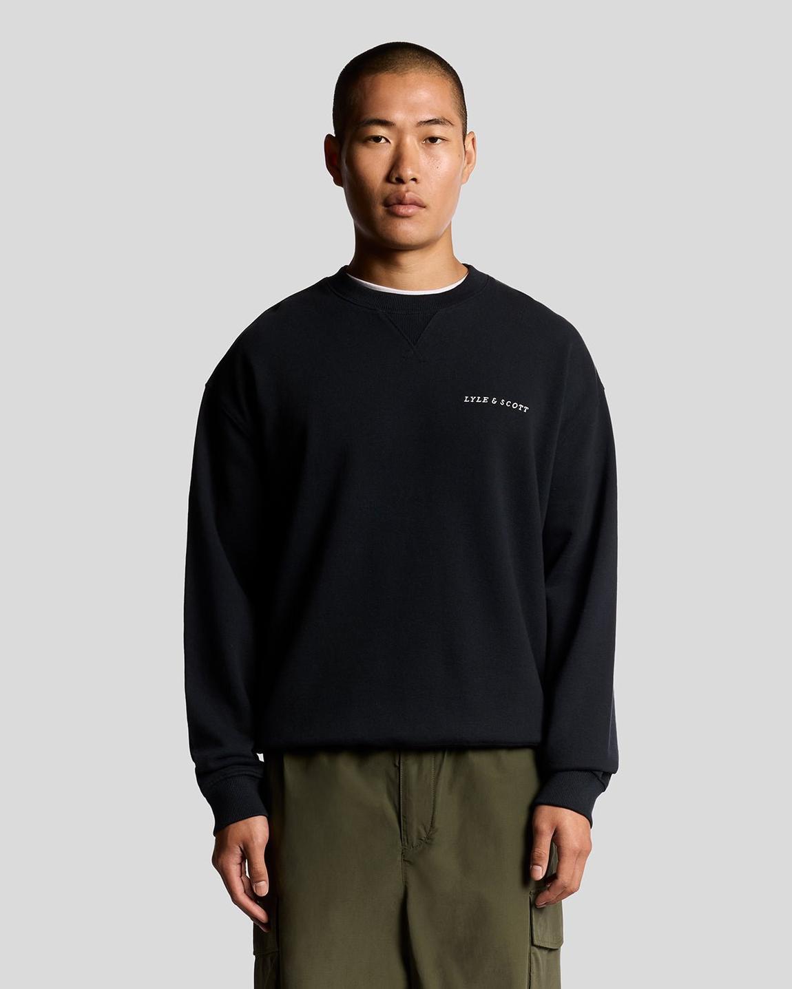 Script Brushback Fleece Sweatshirt main product photo