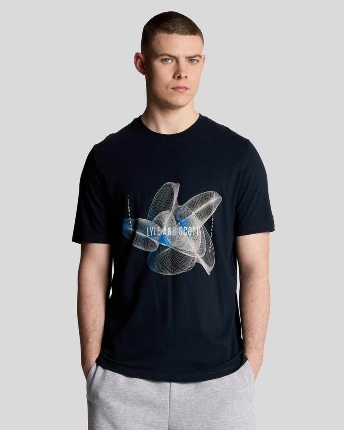 3D Line Graphic T-Shirt main product photo