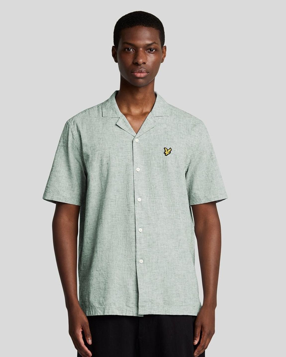Linen Blend Oxford Revere Shirt main product photo