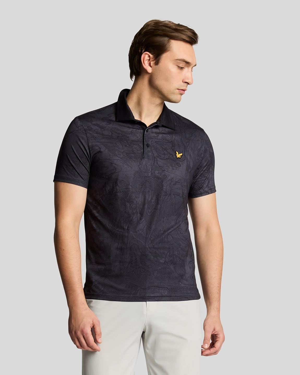 Golf Contour Printed Polo Shirt main product photo