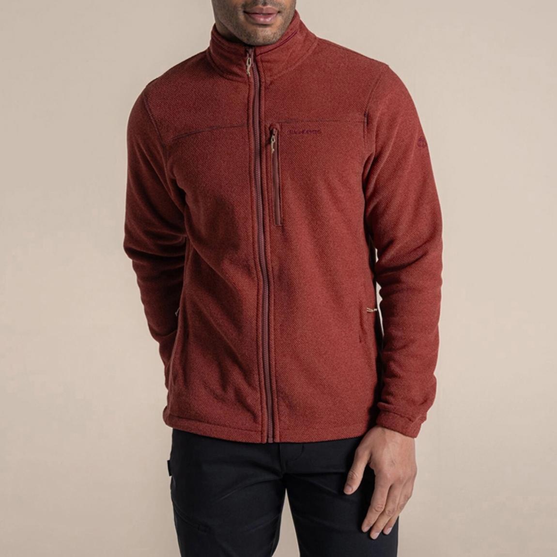Red Souther Wave Textured Fleece Jacket main product photo