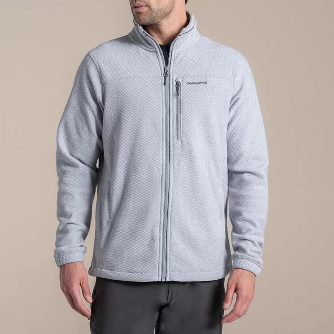 Light Blue Souther Wave Textured Fleece Jacket main product photo