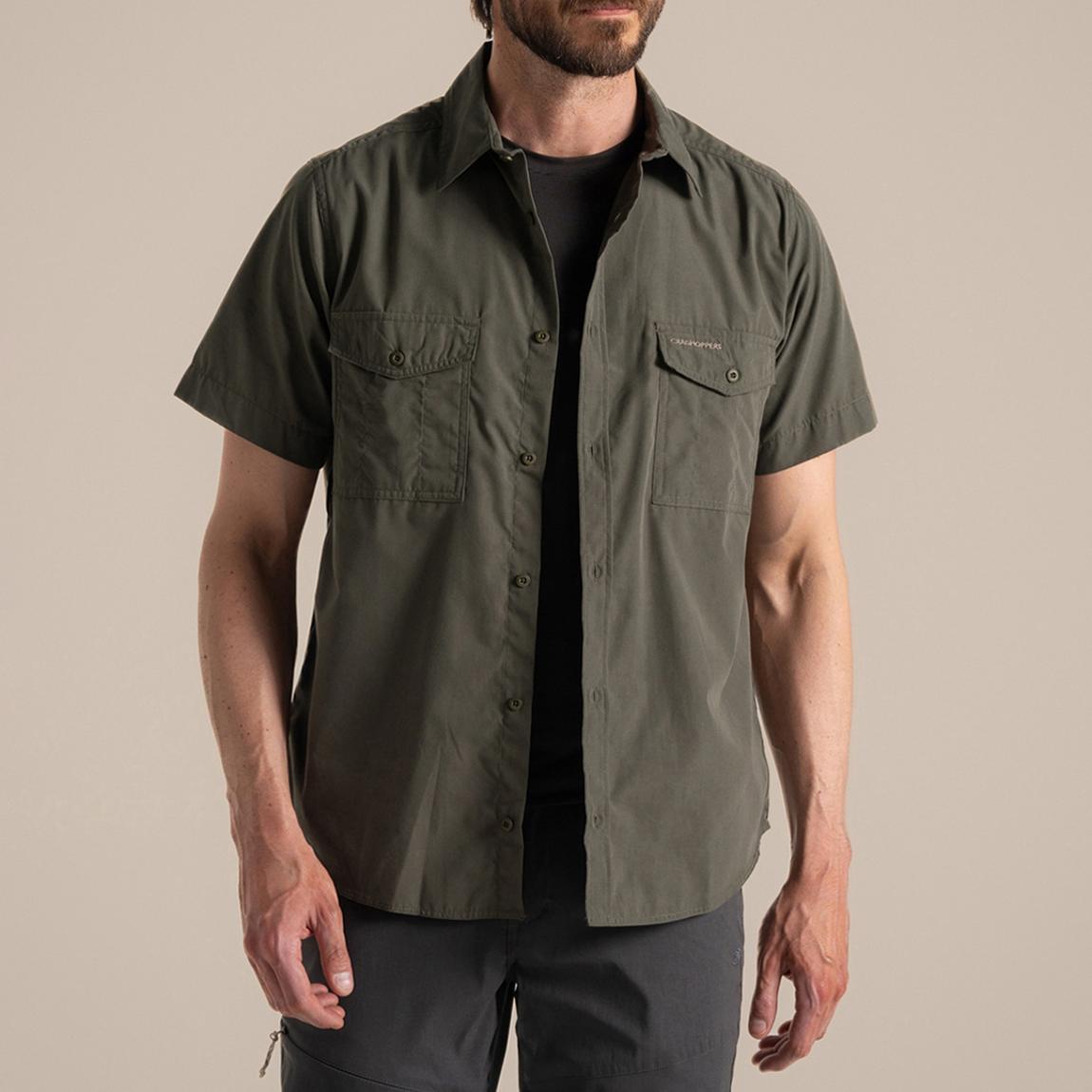 Green Kiwi Short Sleeve Cotton Blend Shirt main product photo