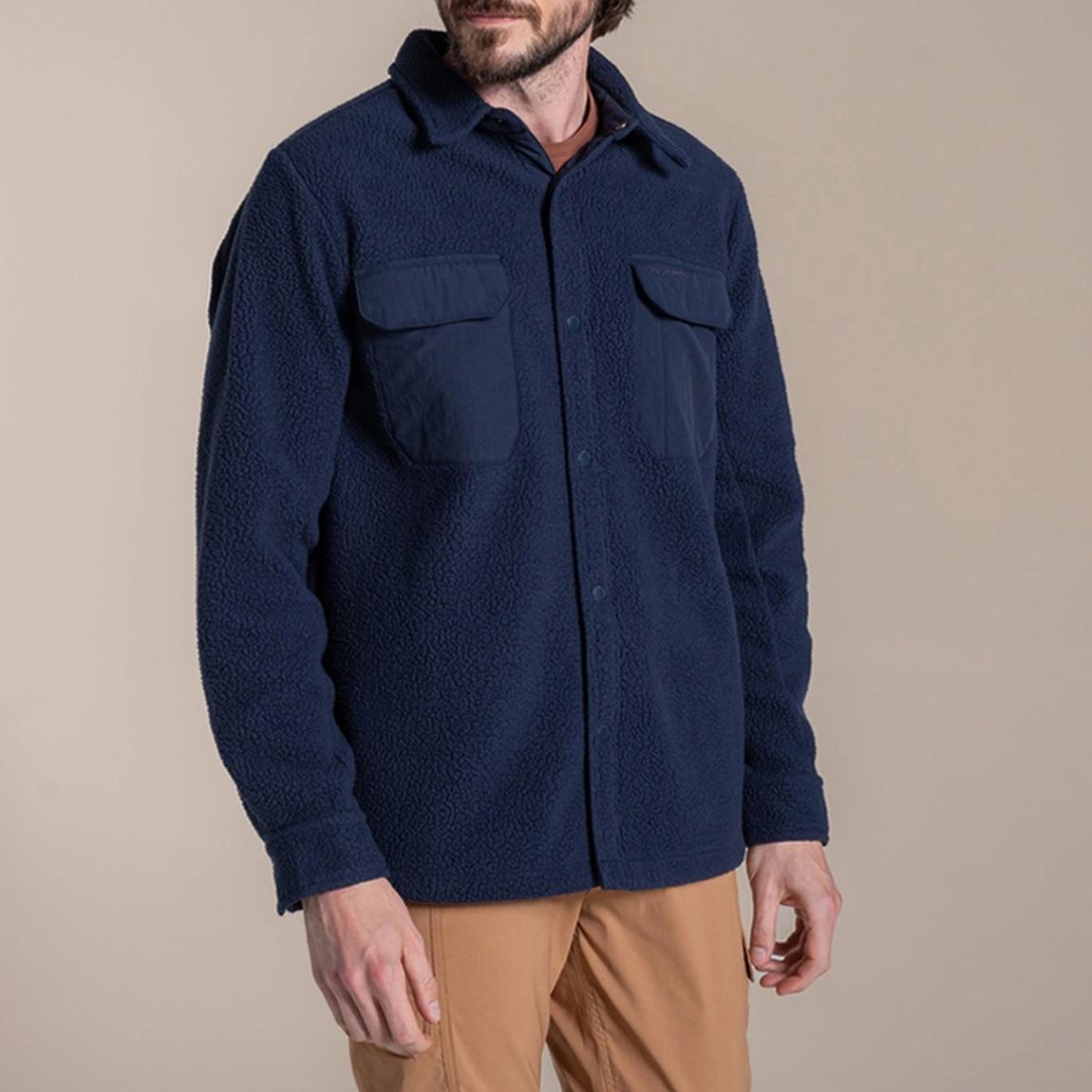 Blue Navy Blencathra Fleece Overshirt main product photo