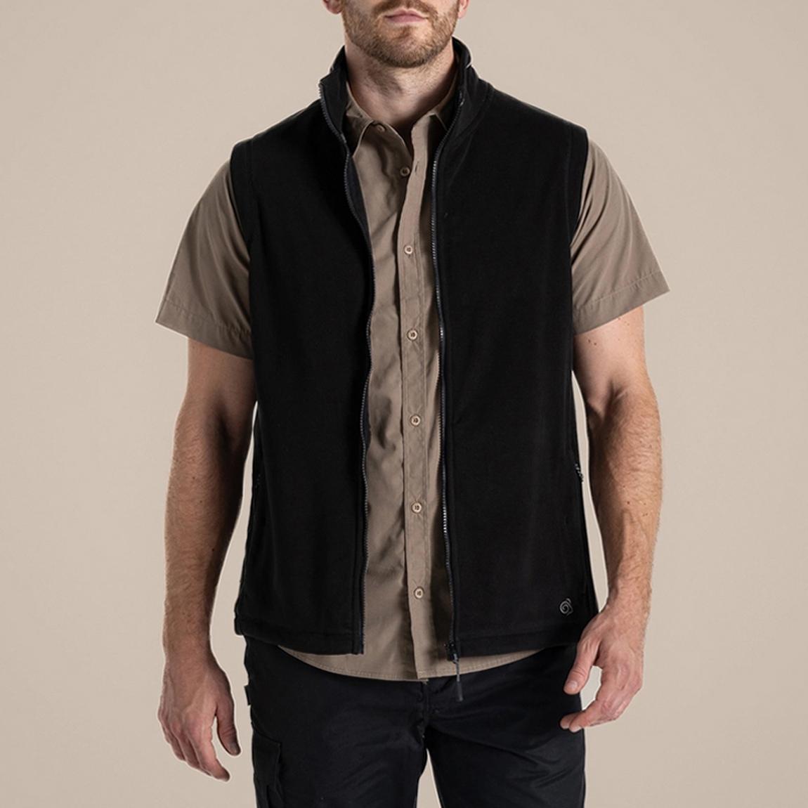 Black Corey Fleece Vest main product photo