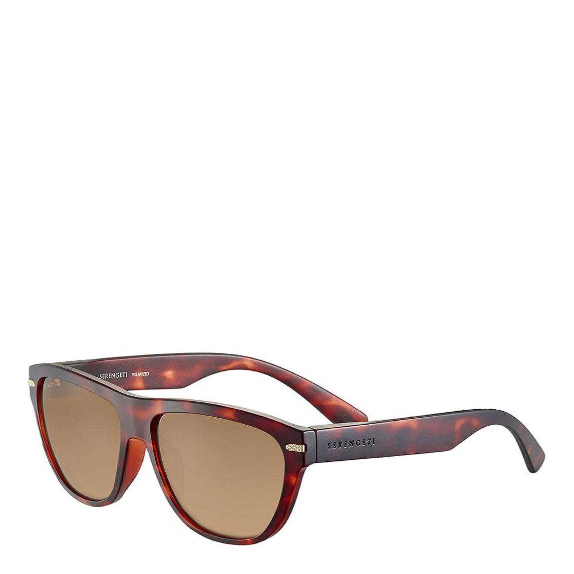 Unisex Havana Brown Serengeti Sunglasses 57mm main product photo