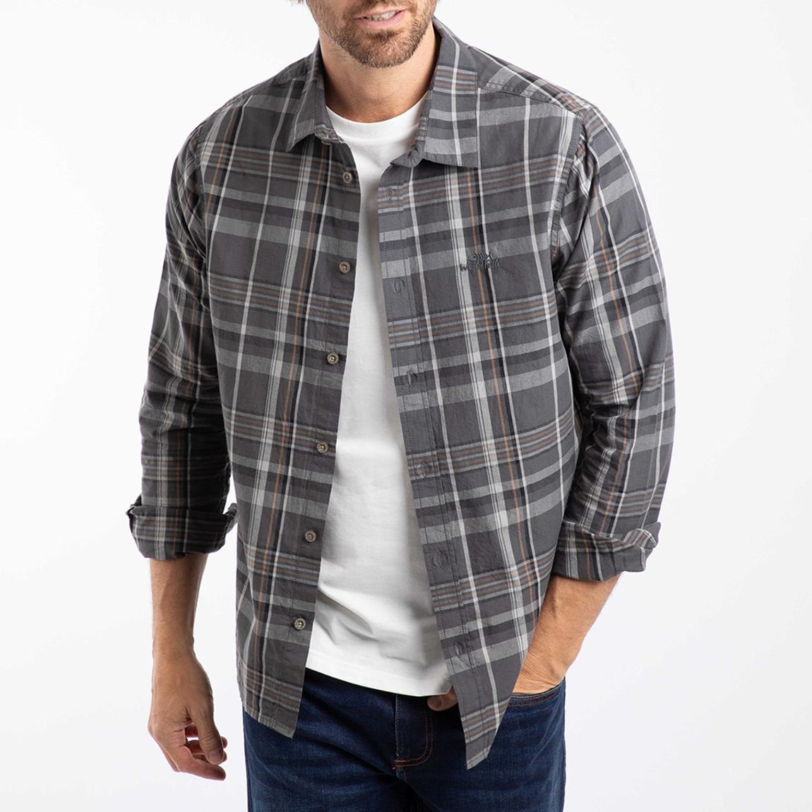 Grey Check Lando Cotton Shirt main product photo