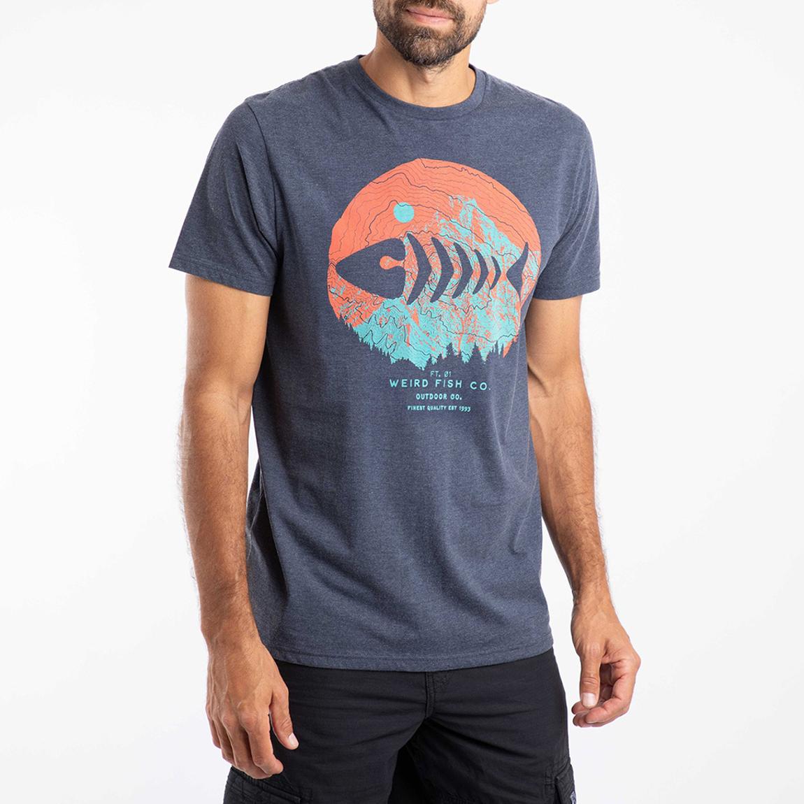 Navy Explorer Graphic Cotton Blend T-Shirt main product photo