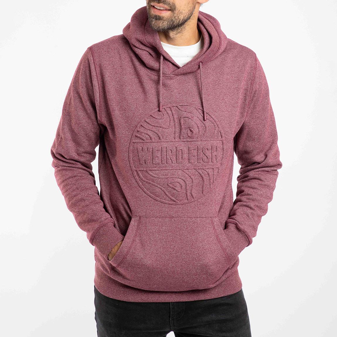 Cherry Perranporth Embossed Grindle Cotton Blend Hoodie main product photo