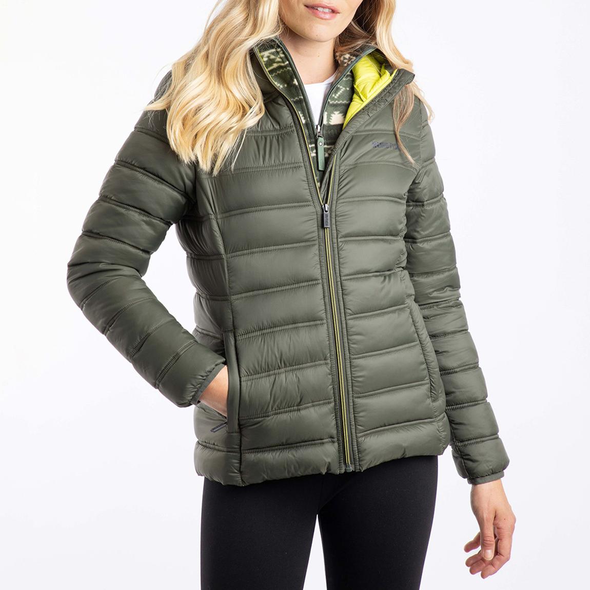Khaki Green Eshka Lightweight Padded Jacket main product photo