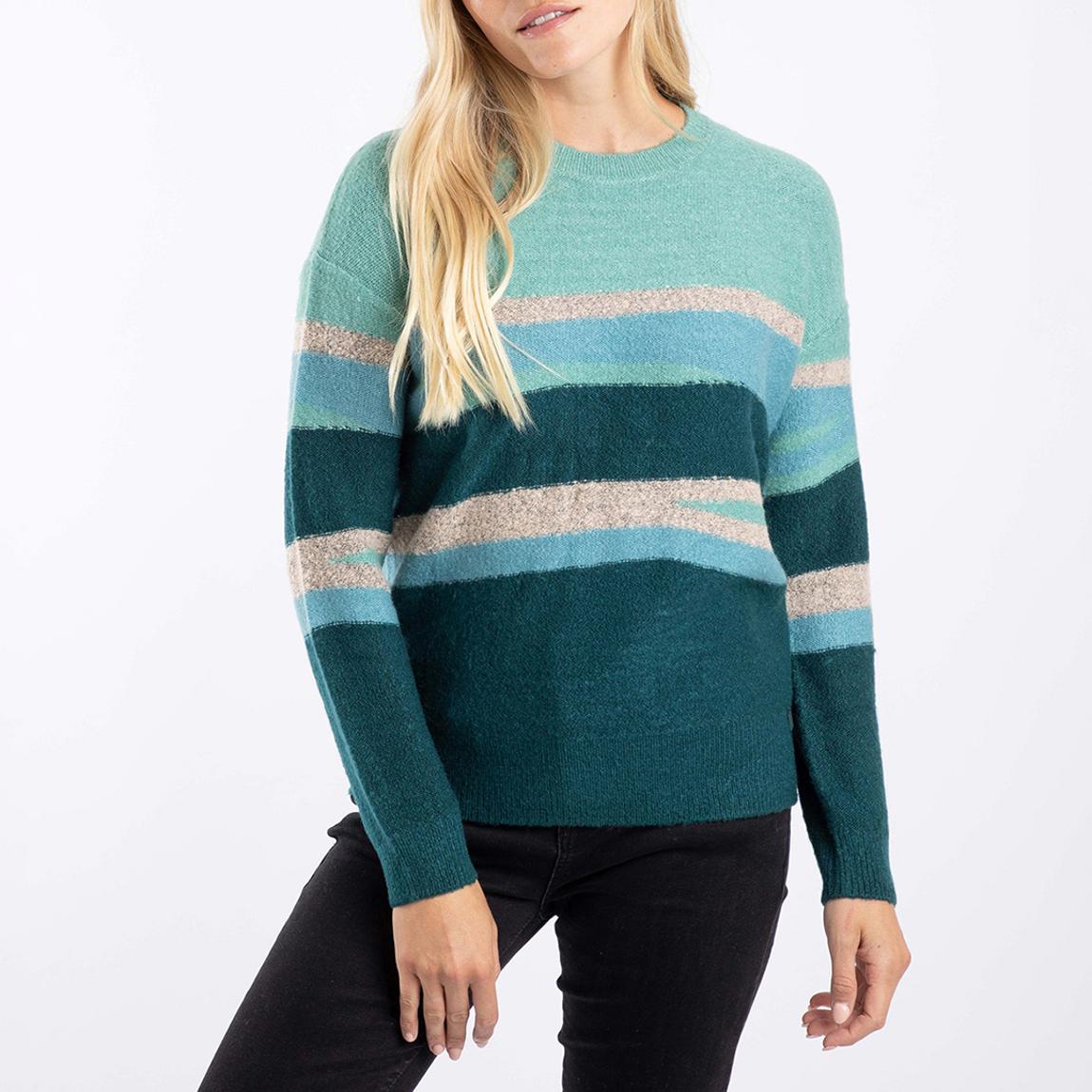 Teal Chiltern Intarsia Knitted Jumper  main product photo