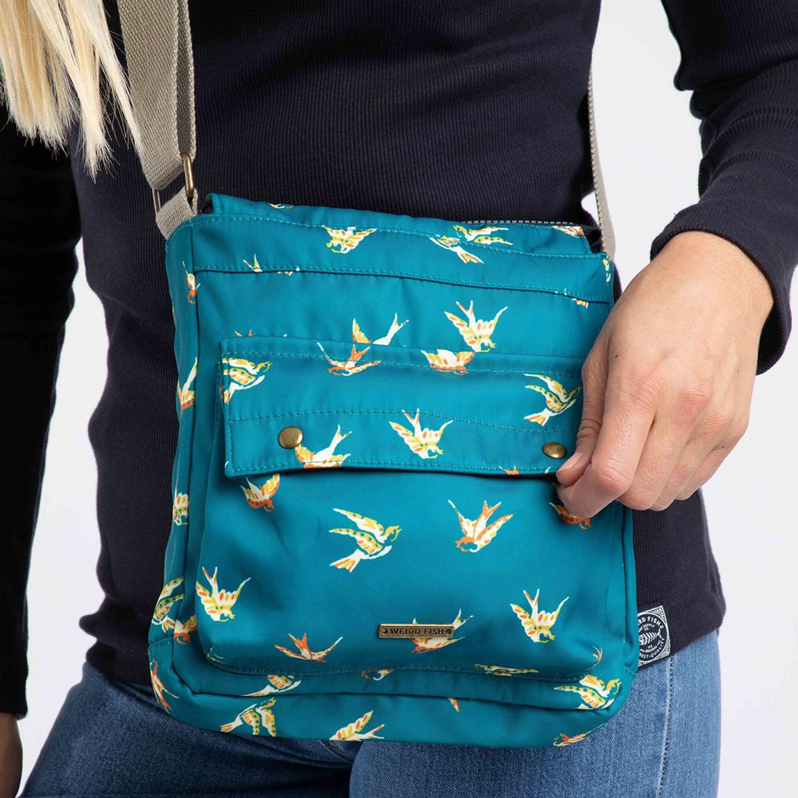 Teal Kait Printed Cross Body Bag main product photo