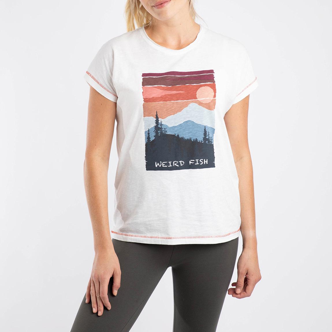 White Woodlands Graphic Organic Cotton T-Shirt main product photo