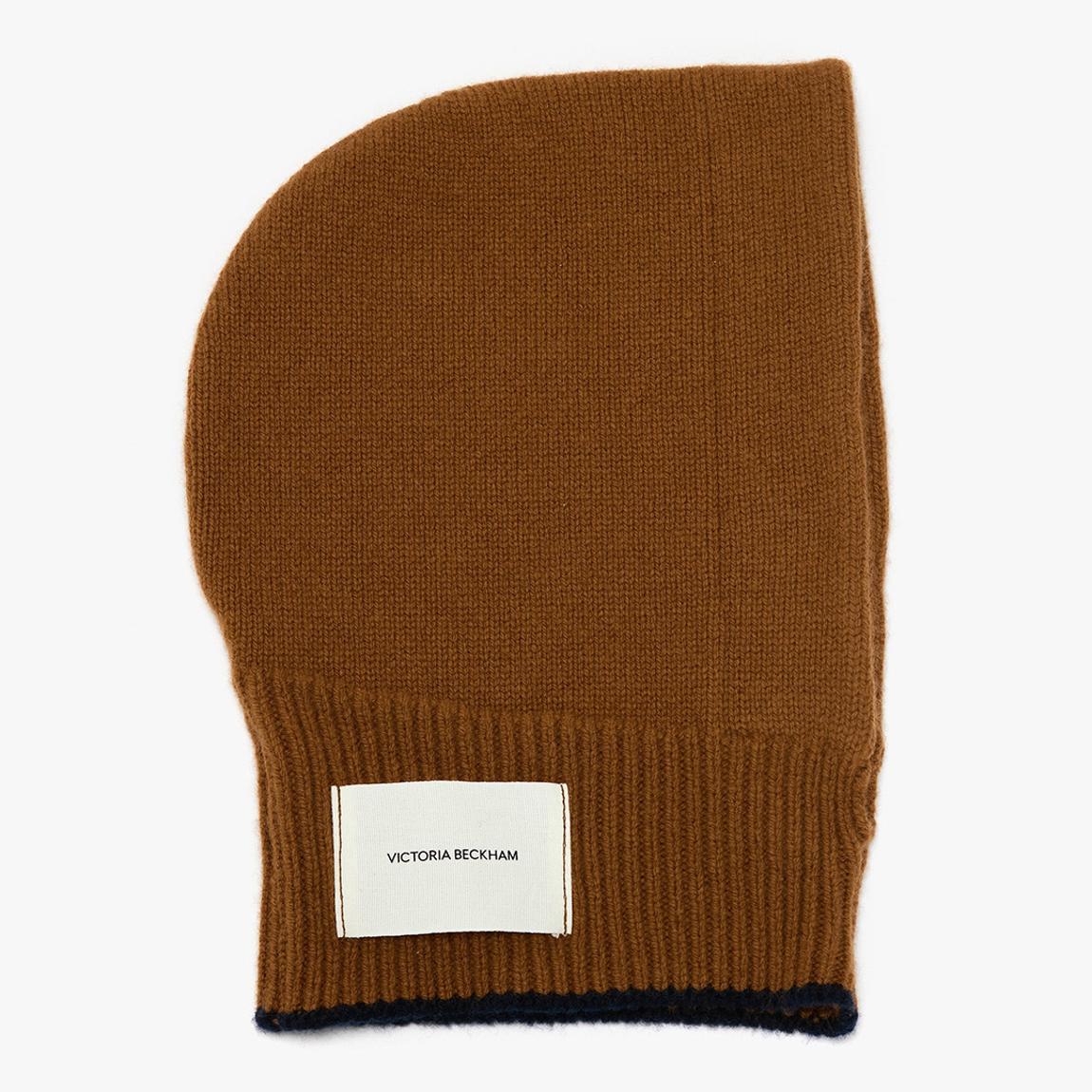 Camel/Navy Knitted Wool Hood main product photo