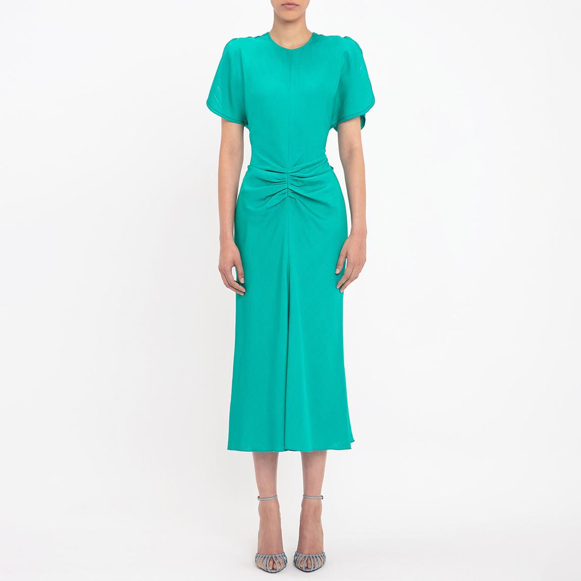 GATHERED WAIST MIDI DRESS main product photo